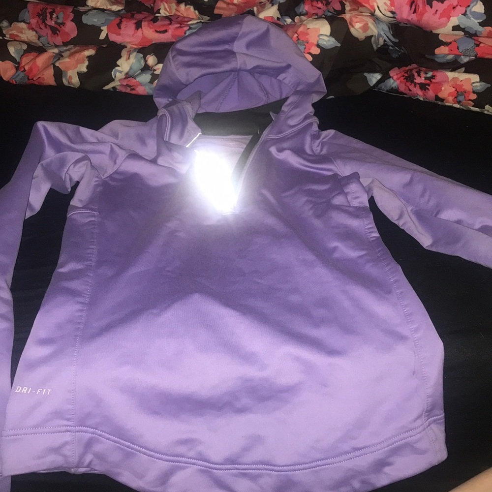 Nike Dri-fit quarter zip w/ hood!